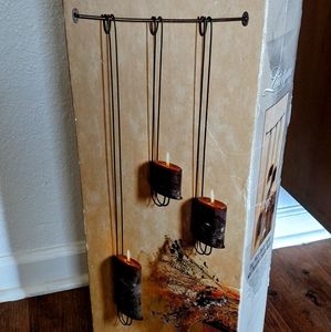 Litetyme Black Wall-mounted Candle Holder